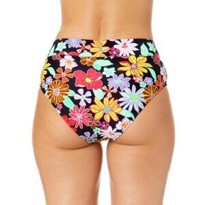 Penny Lane Juniors' High Waist Floral Bikini Bottoms Multicolor Size M Swimwear